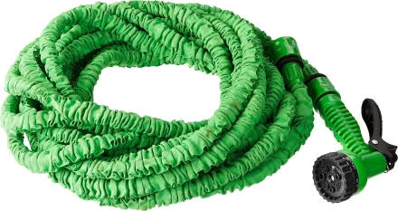 РОСТОК. Набор поливочный: Шланг удлиняющийся 15 м, распылитель пистолетный 7 поз., адаптер внеш 1/2&quot;x3/4&quot; 428498-15 купить в Урае