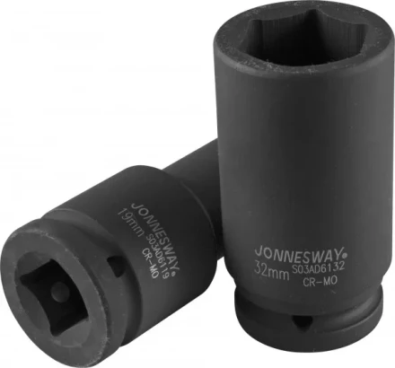 Головка ударная шестигранная 3/4&quot; М38  удлиненная S03AD6138 Jonnesway 48756 купить в Урае