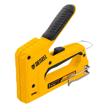 Степлер мебельный Denzel 40215, тип 53 и 13, 6-14мм, тип 140, 10-14мм, тип 300, 15мм, тип 500, 15мм купить в Урае