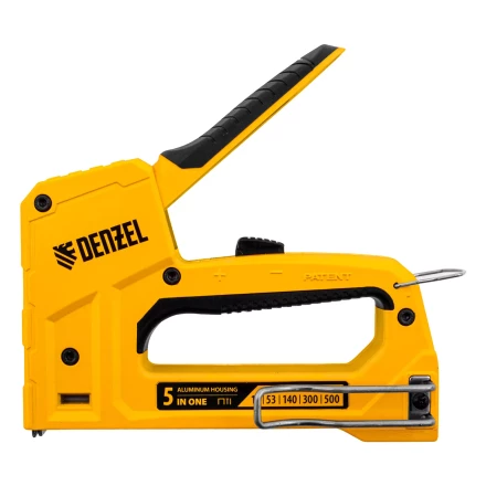 Степлер мебельный Denzel 40215, тип 53 и 13, 6-14мм, тип 140, 10-14мм, тип 300, 15мм, тип 500, 15мм купить в Урае