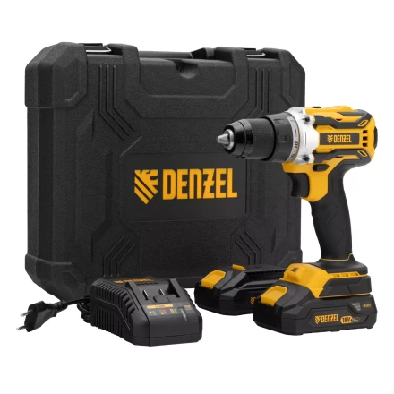 Дрель-шуруповерт аккумуляторная Denzel  BLDL-18-0 26140, бесщет.2 Li-Ion, 18 В купить в Урае