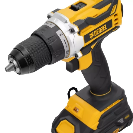 Дрель-шуруповерт аккумуляторная Denzel  BLDL-18-0 26140, бесщет.2 Li-Ion, 18 В купить в Урае