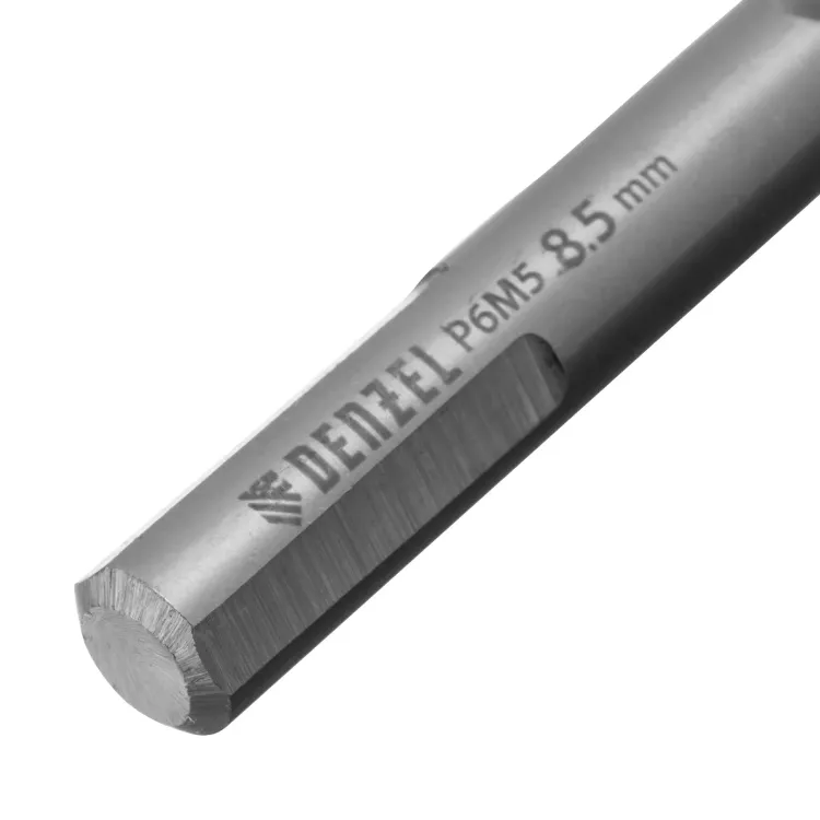 Сверло спиральное по металлу Denzel 8,5 x 117 мм, Р6М5, Golden Tip, 718240 купить в Урае