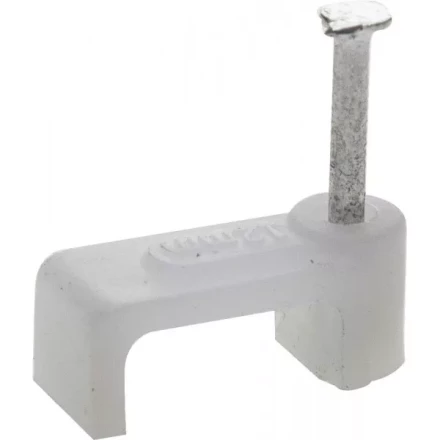 Скоба-держатель для плоского кабеля, с оцинкованным гвоздем, 12 мм, 60 шт, STAYER Master 4511-12 4511-12 купить в Урае