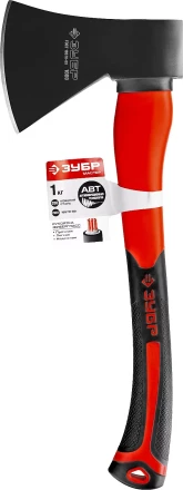 Топор ЗУБР &quot;МАСТЕР&quot; кованый с двухкомпонентной стеклопластиковой рукояткой, 1,0кг 2061-10 купить в Урае