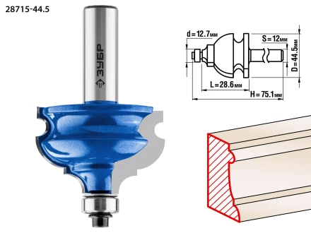 Фрезы кромочные фигурные №4 серия ПРОФЕССИОНАЛ купить в Урае