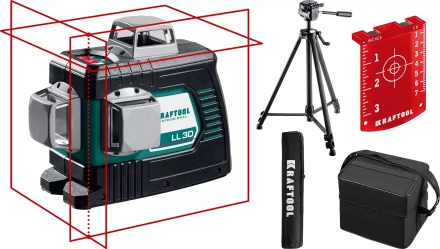 Нивелиры лазерные LL-3D, 360 град, 20/70м, IP54 34640-3 купить в Урае