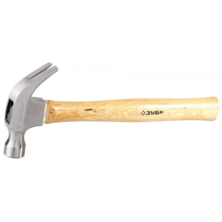 Молоток-гвоздодер ЗУБР кованый, с деревянной рукояткой, 375г 20237-375 купить в Урае