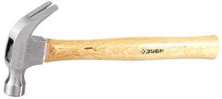 Молоток-гвоздодер ЗУБР кованый, с деревянной рукояткой, 375г 20237-375 купить в Урае