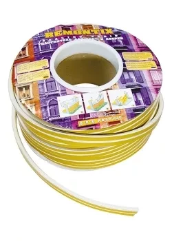 Уплотнитель коричневый СИБРТЕХ 100 м профиль &quot;D&quot; 93833 купить в Урае