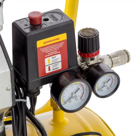 Компрессор безмаслянный Denzel DLS950/24 малошумный 58026 купить в Урае