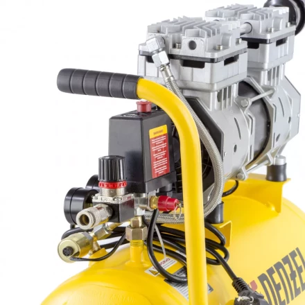 Компрессор безмаслянный Denzel DLS950/24 малошумный 58026 купить в Урае