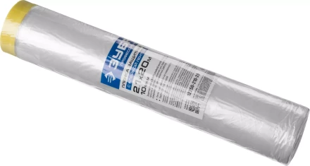 Пленка ЗУБР &quot;ПРОФЕССИОНАЛ&quot; защитная с клейкой лентой, HDPE, 10мкм, 2,1х20м 12250-210-20 купить в Урае