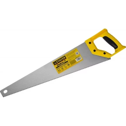 Ножовка универсальная (пила) &quot;Тайга-7&quot;, 500мм,7TPI, закаленный зуб, рез вдоль и поперек волокон, для средн заготовок, фанеры, ДСП,МДФ, STAYER 15050-50_z02 купить в Урае
