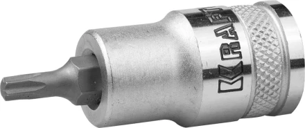 Торцовая бита-головка KRAFTOOL &quot;INDUSTRIE QUALITAT&quot;, материал S2, TORX, сатинированная, 1/2&quot;, Т25 27905-25_z01 купить в Урае