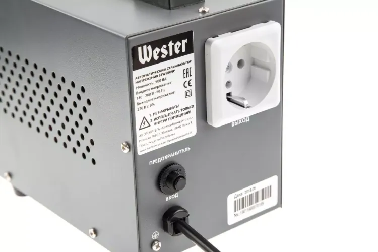 Стабилизатор напряжения WESTER STW500NP купить в Урае