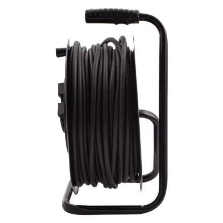 Удлинитель силовой 50 м, 16А, тип УХз16, КГ 3 x 2.5 мм, на стальной катушке, 4 розетки Сибртех 95880 купить в Урае