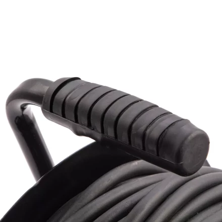 Удлинитель силовой 50 м, 16А, тип УХз16, КГ 3 x 2.5 мм, на стальной катушке, 4 розетки Сибртех 95880 купить в Урае