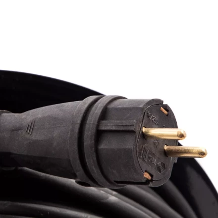 Удлинитель силовой 50 м, 16А, тип УХз16, КГ 3 x 2.5 мм, на стальной катушке, 4 розетки Сибртех 95880 купить в Урае