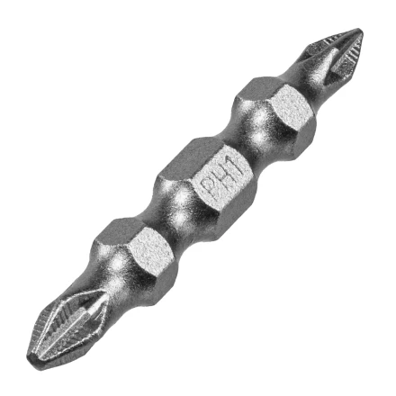 Бита двухсторонняя, PH2-PH1 х 45 мм, сталь S2, 10 шт. Denzel 11674 купить в Урае