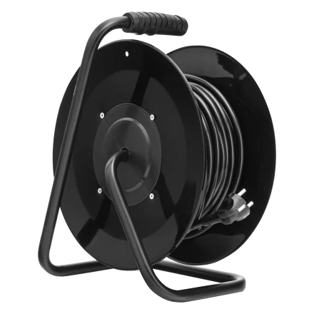 Удлинитель силовой Сибртех 20 м, 16А, тип УХз16, ПВС 3 x 2.5 мм, на стальной катушке, 4 розетки  95872 купить в Урае