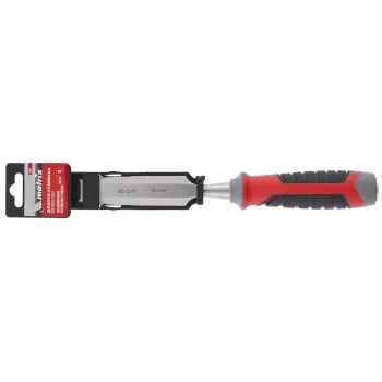 Долото-стамеска 26 мм 60 CrV трехкомпонентная обрезиненная рукоятка MATRIX 24761 купить в Урае