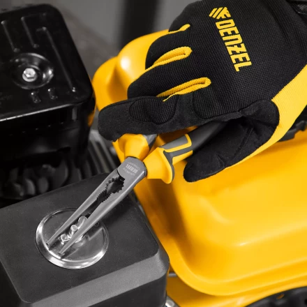 Длинногубцы прямые 205 мм Denzel 17302, трехкомпонентные рукоятки купить в Урае