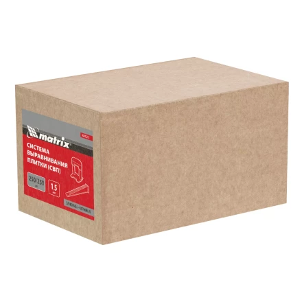 Комплект зажим + клин для системы выравнивания плитки СВП Ворота, 250/250 шт. в коробе Matrix 88120 купить в Урае