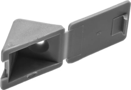 Уголок мебельный ЗУБР с шурупом, цвет св-серый, 4,0x15мм, ТФ6, 4шт 4-308256-6 купить в Урае