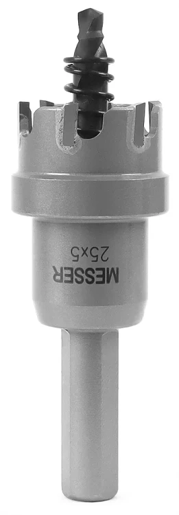 ТСТ коронка MESSER 25X5 с центрирующим сверлом и толкающей пружиной купить в Урае
