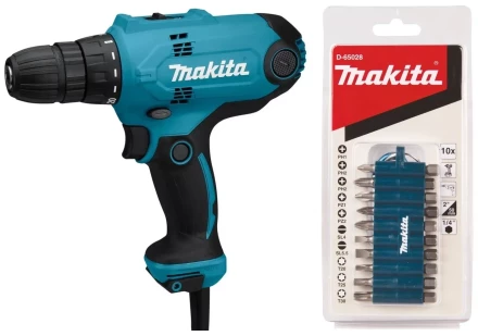 Дрель-шуруповёрт Makita DF0300X3 сетевая купить в Урае