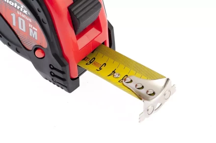 Рулетка Status magnet 3 fixations 10 м х 32 мм обрезиненный корпус зацеп с магнитом  MATRIX 31000 купить в Урае