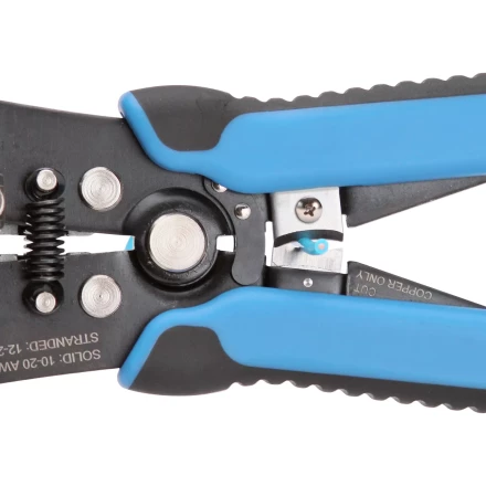 Автоматический многофункциональный стриппер КВТ WS-12 «Ягуар» для снятия изоляции с проводов 0.05–10 мм (69476) купить в Урае