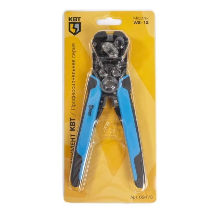 Автоматический многофункциональный стриппер КВТ WS-12 «Ягуар» для снятия изоляции с проводов 0.05–10 мм (69476) купить в Урае