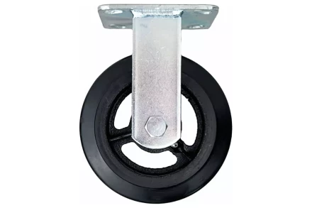 Аппаратное неповоротное колесо большегрузное HITCH 152*50 резина черная FCd63 (SZ085001) купить в Урае