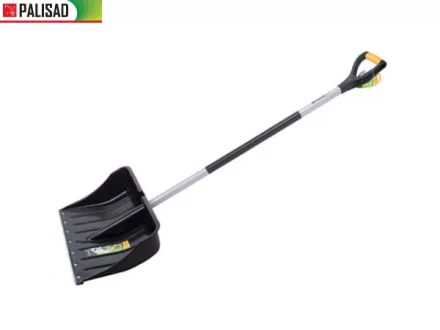 Лопата снеговая 540 х 375 мм длина 1520 мм металл. эргон.черенок стальн. окант  PALISAD 61568 купить в Урае
