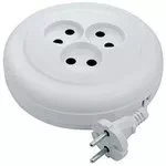 Удлинитель бытовой без заземления 5м 3 розетки 6A серия УХ6 DENZEL 95927 купить в Урае