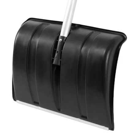 Лопата для уборки снега пластиковая, 470х350х1340 мм, алюминиевый черенок, Россия, Сибртех 61662 купить в Урае