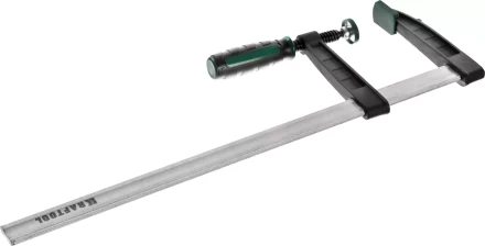 Струбцина, KRAFTOOL 32011-120-500, тип &quot;F&quot;, DIN 5117, двухкомпонентная ручка, 120х500мм 32011-120-500 купить в Урае