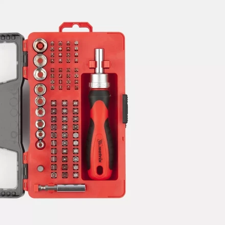 Набор универсальный с битами и торцевыми головками, 78 шт., CrV Matrix 11785 купить в Урае