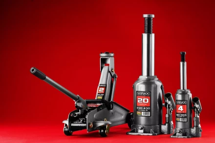 Домкрат гидравлический подкатной, 2т, 130-315мм, в кейсе, MIRAX 43252-2-K 43252-2-K купить в Урае