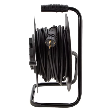 Удлинитель силовой 20 м Сибртех 95875, 16А, тип УХз16, КГ 3 x 1.5 мм, на стальной катушке, 4 розетки купить в Урае