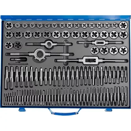 Набор метчиков и плашек ЗУБР &quot;ПРОФЕССИОНАЛ&quot;, сталь Р6М5, 110 предметов 28110-H110 купить в Урае