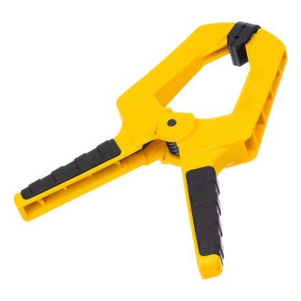 Струбцина клещеобразная Denzel, усиленная 100 х 80 мм, двухкомпонентные рукоятки, 20798 купить в Урае