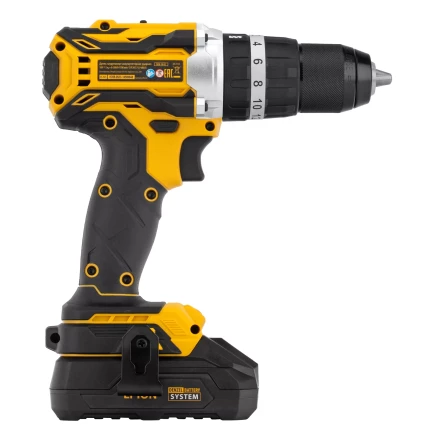 Дрель-шуруповерт аккумуляторная ударная бесщет Denzel CIDB-18-02, Li-Ion, 18 В 26145 купить в Урае