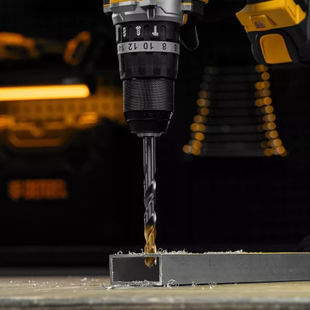 Сверло спиральное по металлу Denzel, 10 x 133 мм, Р6М5, Golden Tip, 718242 купить в Урае