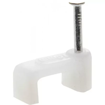 Скоба-держатель для плоского кабеля, с оцинкованным гвоздем, 4 мм, 100 шт, STAYER Master 4511-04 4511-04 купить в Урае