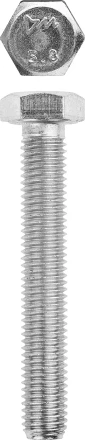 Болт ЗУБР &quot;МАСТЕР&quot; с шестигранной головкой, ГОСТ 7798-70, класс прочности 5.8, оцинкованный, M10x100мм, 5кг 303080-10-100 купить в Урае