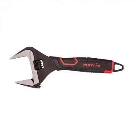 Ключ разводной Matrix тонкие губки фосфатированный двухкомпонентная рукоятка 250 мм 15578 купить в Урае