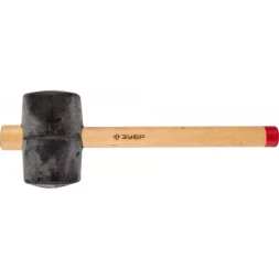 Киянка ЗУБР "МАСТЕР" резиновая с деревянной ручкой, 0,9кг 2050-90_z01
